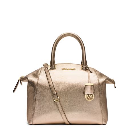 michael michael kors riley large satchel gold|Michael Kors Riley Bags & Handbags for Women for sale .